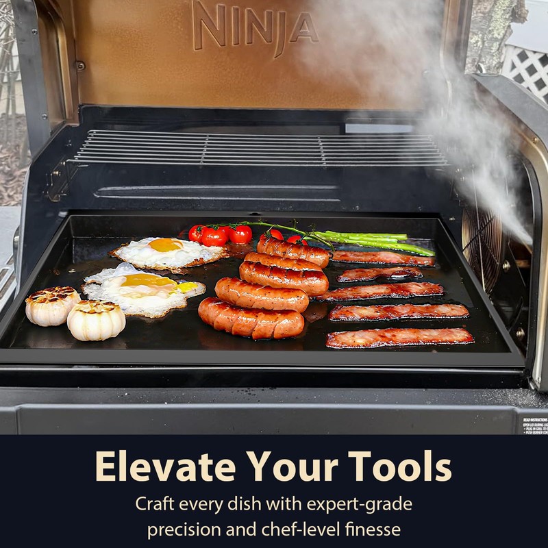 Utheer Nano-Ceramic Full Griddle for Ninja FlexFlame PG300,Professional-Grade Nonstick Full-Size