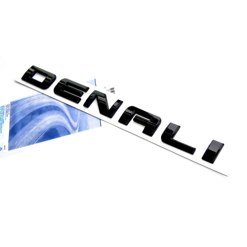 Yoaoo 1pcs OEM Black Denali Nameplate Emblem Hd Badge Hd