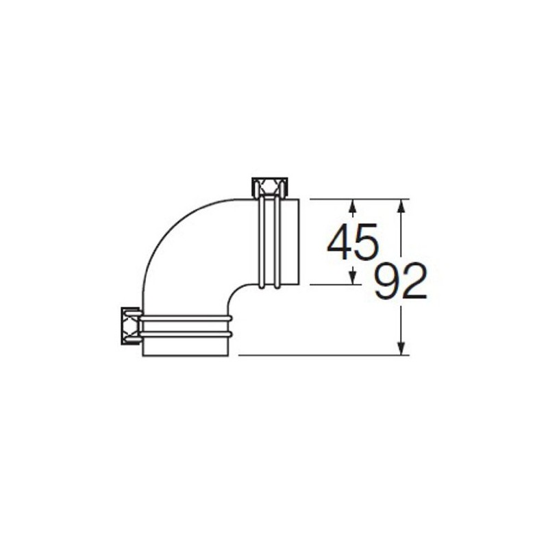 SANEI T48-8 Tub L Tsugite Tub to Bathtub Connection, L-Shaped