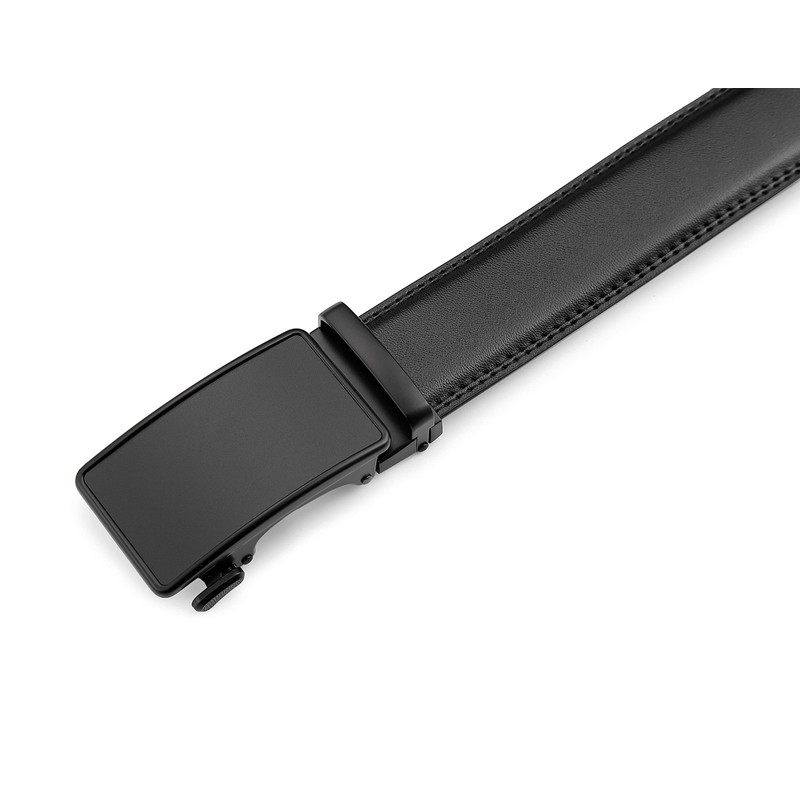 guvoosm Men's Leather Automatic Belt Business Suit 3.5 cm Width,