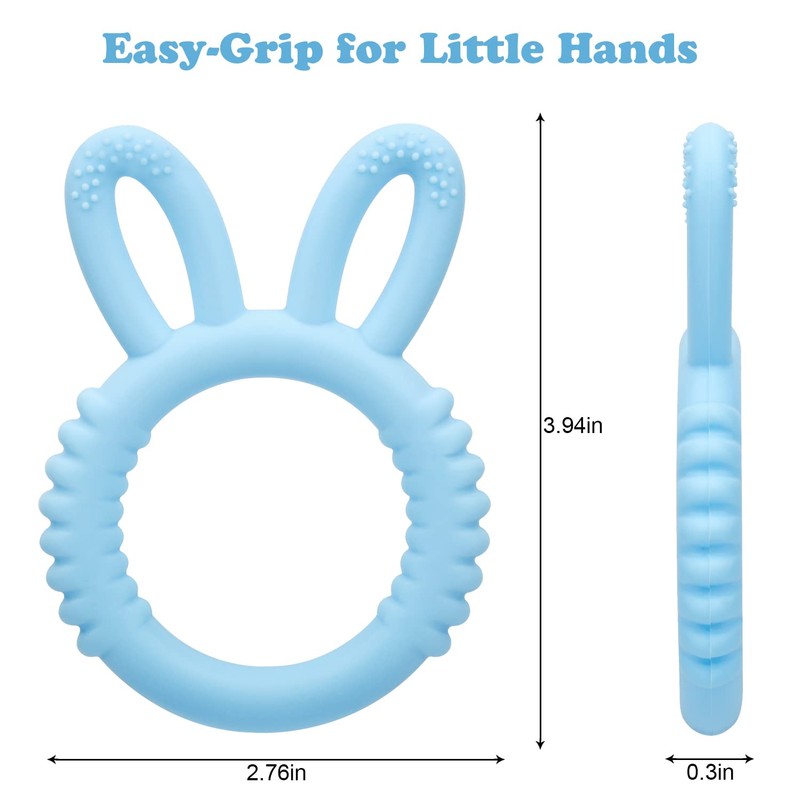 MISSLILI Silicone Babies Teethers Baby Teething Toys for Soothe Massage