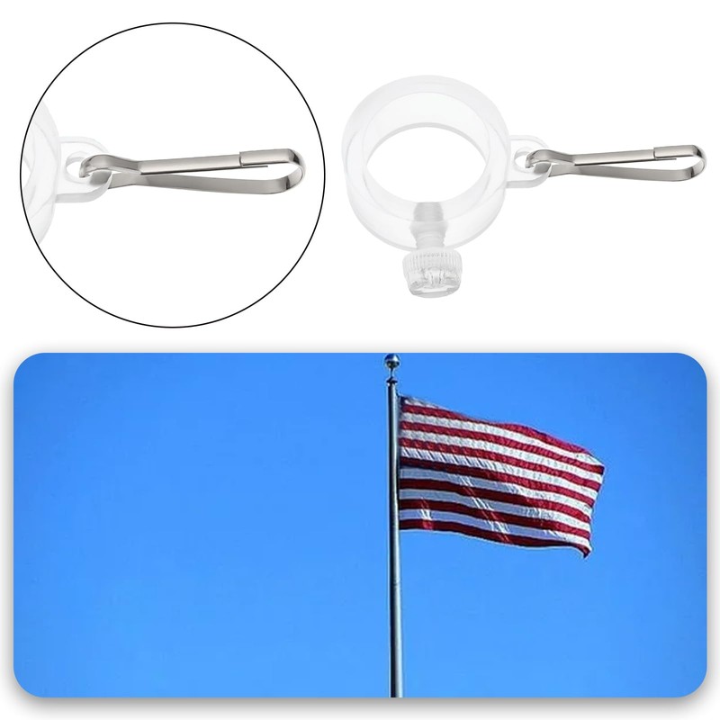 Create idea 6 Pcs Rotating Clapole Rings ID 26mm Flagpole