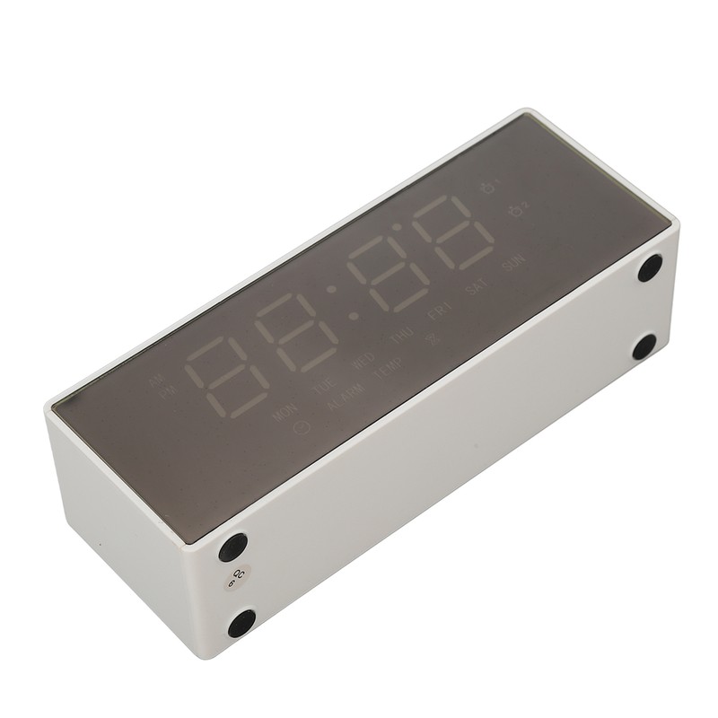 Digital Mirror Alarm Clock Multifunctional LED Mirror Electronic Clocks for