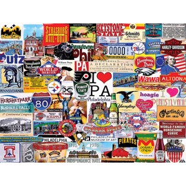 White Mountain Puzzles I Love Pennsylvania - 1000 Piece Jigsaw Puzzle