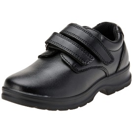 Grosby Boy's Evan 2 School Shoe, Black, UK 11.5/US 12 Little Kid