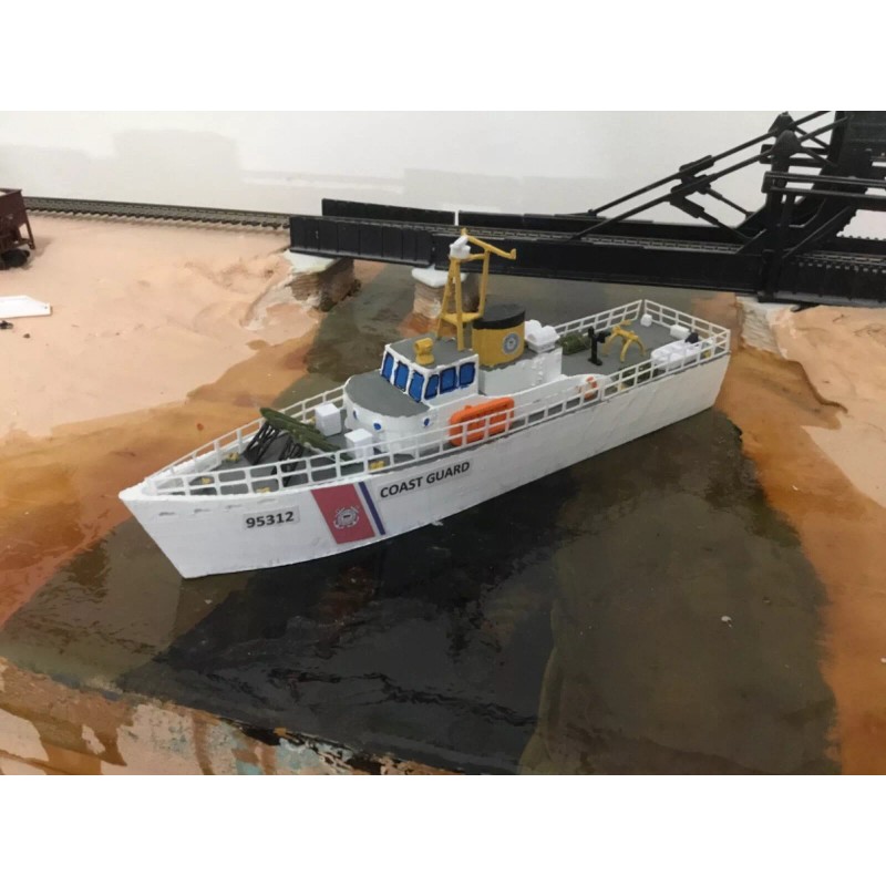 "Handmade" N scale U.S. Coast Guard 95 Foot Cutter ship