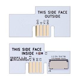HUAYUWA 1PCS SD2SP2 Mircro SD Card Adapter (White) Fits for GameCube SD2SP2 SDLoad SDL TF Card Reader Spare Parts