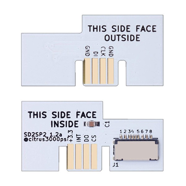 HUAYUWA 1PCS SD2SP2 Mircro SD Card Adapter (White) Fits for