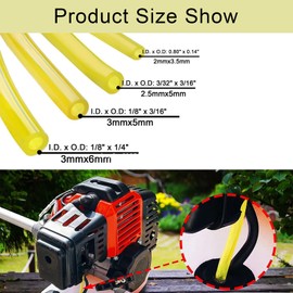 Petrol Hose Set, Petrol Hose Lawn Mower, 4 Pieces Fuel Hose, Fuel Filter Brushcutter, Universal Petrol Filter Kit, Replacement Machine Accessories