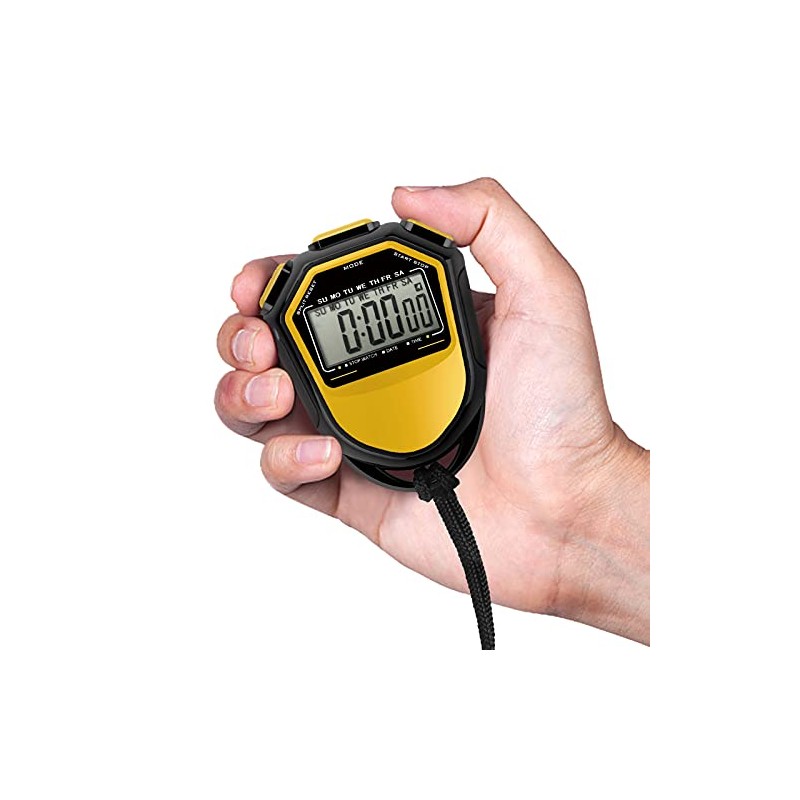 Stopwatch Digital Handheld LCD Timer Chronograph Sports Counter for Multi