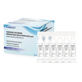 KNOXZY KNOXZY Sterile Saline Pods | Eye Wash | Wound Cleansing | Topical Irrigation | 25 x 20 ml sterile Pods