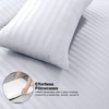 LYMA Bedding Duvet Cover Set Single Stripes Embossed, OEKO-TEX Certified,