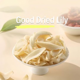Dried Lily Tea, Dried Lily Bulbs, Dried Lily Flowers, Make Tea, Cooking, Porridge, Sulphur Free，150g/5.2 oz