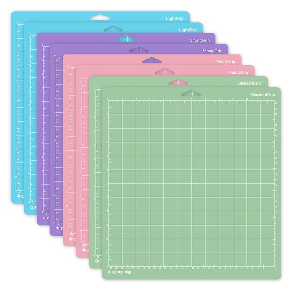 Yeqqzq 8 Pcs Cutting Mat, 12"x12" Thickened Self Healing Cutting