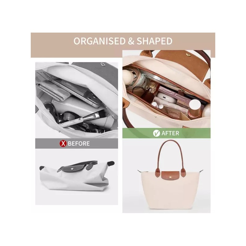 Longchamp 롱샹 르 플리지 S 엑스트라용 칼리디 오거나이저 가방 삽입