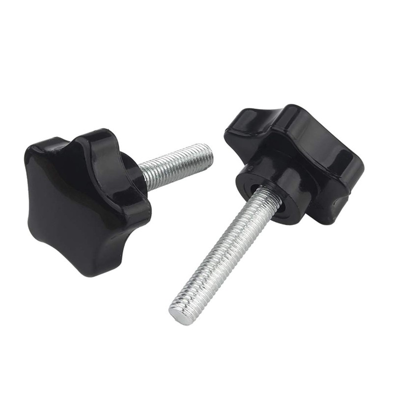 ANSIEDIO M8 Star Knob Thumb Screws, Five-pointed Star Head Threaded