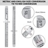 2 Pieces 6 Inch 15 cm Pocket Ruler Flexible Precision