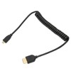 HD Multimedia Interface Cable Spring Retractable A Male to D
