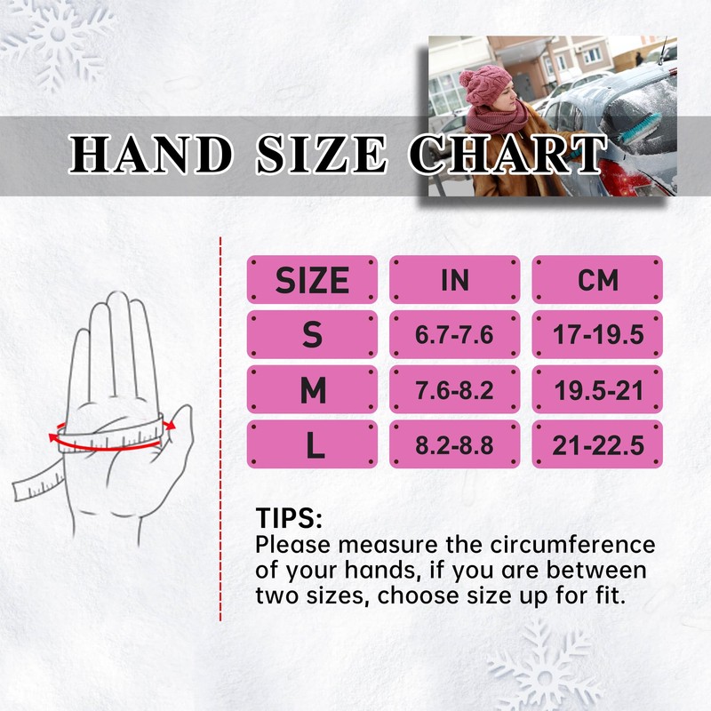 HLDD HANDLANDY Winter Work Gloves for Women, Insulated Thermal Working