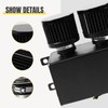 POSENG Universal Aluminum AN10 1.2L Twin Baffle Dual Filter Engine