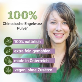 Phoenix der Lebenskraft Chinesische-Engelwurz Pulver 100g | Angelica sinensis fein gemahlen & natrlich | Top Premium Qualit?t aus ?sterreich | Veganes Nahrungserg?nzungsmittel ohne Zusatzstoffe | Dong Quai, Dang Gui