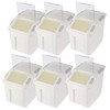 Flour Storage Container 25 lb (‎25 Liters) with Wheels Seal