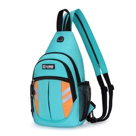 HASENWY Sling Bag for Women Anti Theft Crossbody Bags with Reflective Strips Hiking Daypack Waterproof Chest Bag for Men Small Backpack for Spring Break Essential