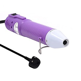 mofa Embossing Heat Pen,Mini Heat Gun,Hot Air Pen Tools Shrink Pen with Stand for DIY Embossing and Drying Paint Multi-Purpose Electric Heating Nozzle 150W 230V (Purple)