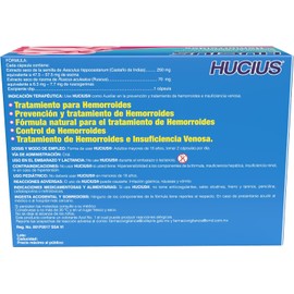 CMD - HUCIUS - Fórmula Herbolaria de Castaño de Indias (Aesculus hippocastanum) y Ruscus aculeatus - 2 Cajas de 30 Cápsulas cada una