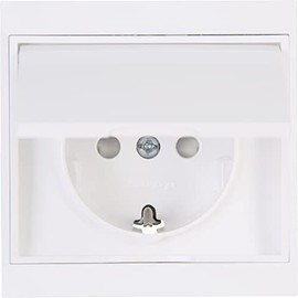 Kopp 911513086 Malta Protective contact socket with hinged cover and increased protection against accidental contact (child protection cover), arctic