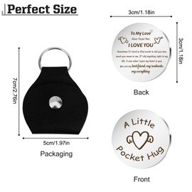 Graduation Gifts for Her Him Gifts for Boyfriend Girlfriend Gifts for Wife Husband Pocket Hug Token Couples Keychains Engagement Gifts for Couples Anniversarygifts for Him Her Wedding Gifts for Couple