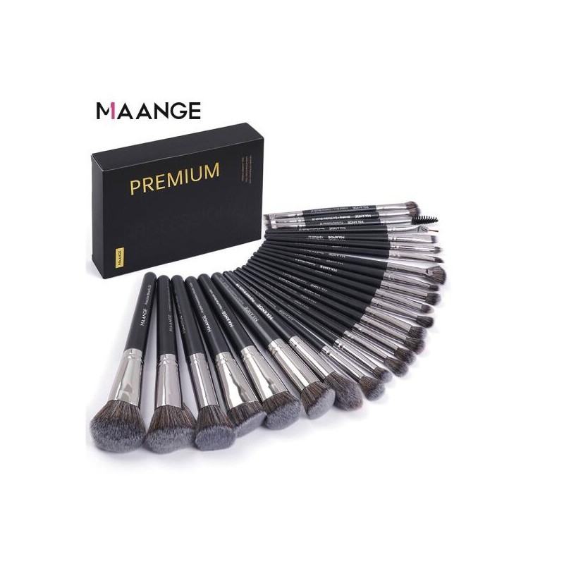 MAANGE 선물 상자 메이크업 브러쉬 키트 얼굴 눈 브러쉬 파운데이션