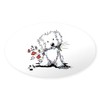 CafePress Coton De Tulear Gardener Oval Car Bumper Sticker