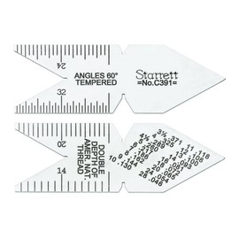 Starrett Center Gage - American Standard 60-Degree Threads, Durable Steel Construction, Accurate Thread Angle Measurements - C391