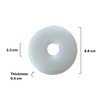 Equine Smile ES3003 Silikon Weiß Gebissscheiben 8.8 cm Pferde Trensenzubehör