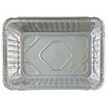 Pactogo 2 1/4 lb. Oblong Deep Aluminum Foil Take-Out Pan
