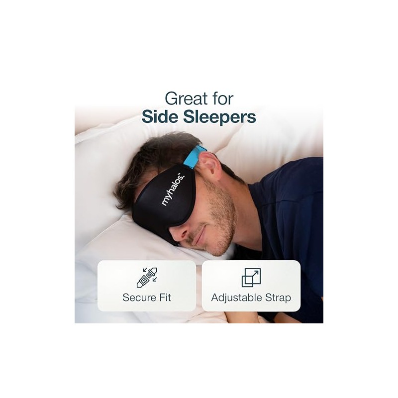 MyHalos® 3D Blackout Eye Mask - Ultimate Comfort for Sleep