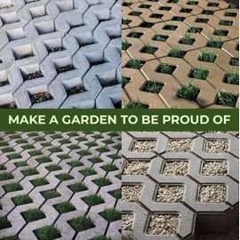 BETONEX Concrete Molds Paver Mold Grass Block Pavers Mold ABS 2mm Eco Parking - Plastic Mold for Concrete Paving Slabs Cement Mold