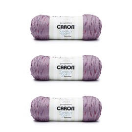 Caron Simply Soft Snapdragon Speckle Yarn - Paquete de 3 unidades de 141 g/5 oz - Acrílico - 4 medianos (peorado) - 235 yardas - Tejer/Crochet