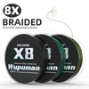 WUPUMAN Braided Fishing Line Non-Fading Super 100% PE Ocean, Lake,Parks,