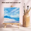 6PCS Mini Canvas, Canvas for Painting, Mini Easel, Suitable for