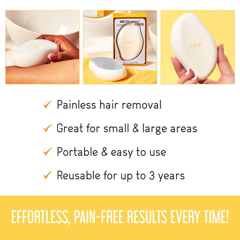 GiGi Nano Tech Crystal Hair Remover – Painless Reusable Hair