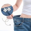 12PCS Pearl Pin-Style Waist Tighteners Decorative Brooch Clips Safety Pin