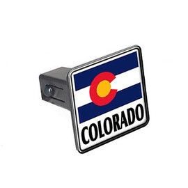 GRAPHICS & MORE Colorado State Flag Tow Trailer Hitch Cover Plug Insert 1 1/4 inch (1.25")