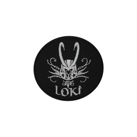 LUQI Loki Superhero Movie Logo Iron On Sew On Embroidered Patch Badge Applique for Clothes Shirts Jeans etc, 7 X 7 CM