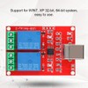 Annadue 2 Channel 5V USB Relay Module, Automatic Operation, Red,