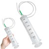 2Pcs Oil Syringe 300ml Large Syringe Plastic Measuring Oil Suction