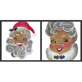 Merry Christmas [So-Sweet Mrs. Claus] Embroidered Iron on/Sew Patch [4.66" *6"] [Made in USA]