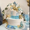 Decoración para tartas de oso con letras de bebé, decoración