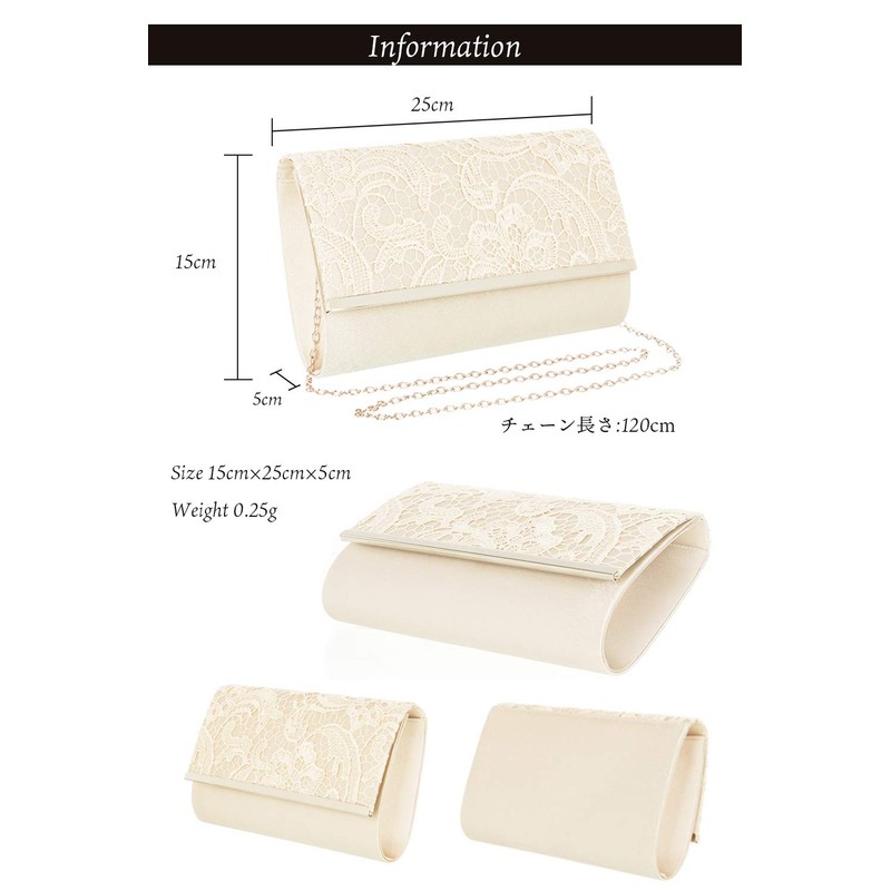 Natucy Women's Embroidered Party Bag, Clutch Bag, Shoulder Bag, Wedding,